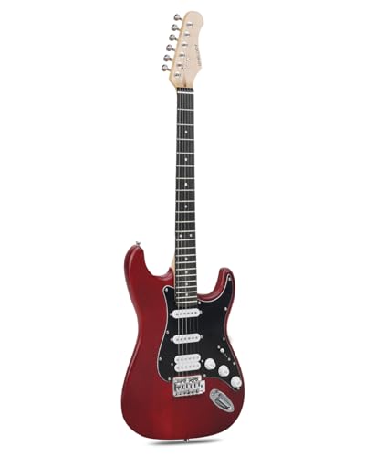 Umelody UST-150 Beginner Electric Guitar Red