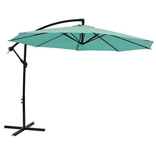 Sunnydaze Cantilever Umbrella Seafoam