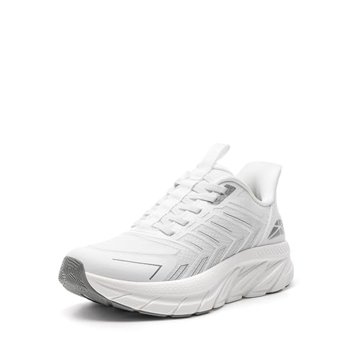 ALLSWIFIT Women's White Slip On Sneakers