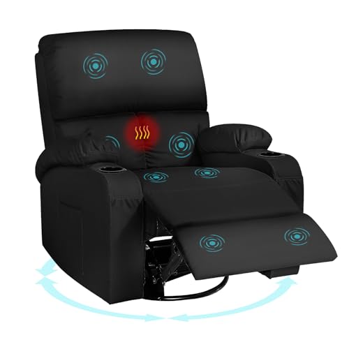 LAFWELL Rocking Recliner Chair with Massage