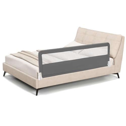 BABY JOY Toddler Bed Rail, 71-Inch Swing Down