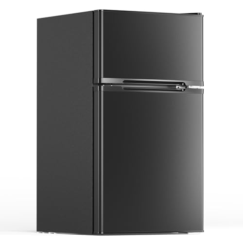 Electactic Compact Fridge with Freezer, Black