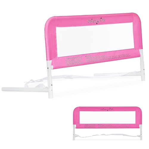 Dream On Me Toddler Bed Rail, Blush Pink
