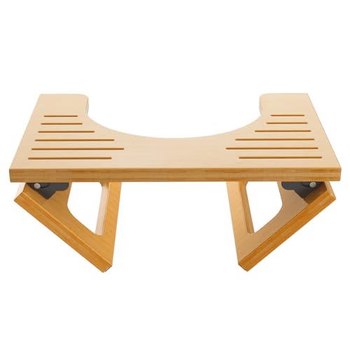 AmazerBath Bamboo Foldable Toilet Stool