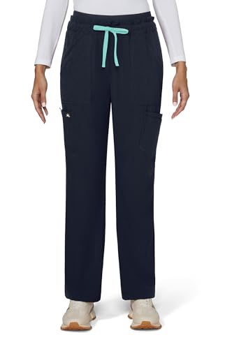 KOI Solis x Freda Women's Wide Leg Scrub Pant Navy