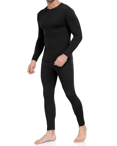 WEERTI Men's Fleece-Lined Thermal Underwear Set