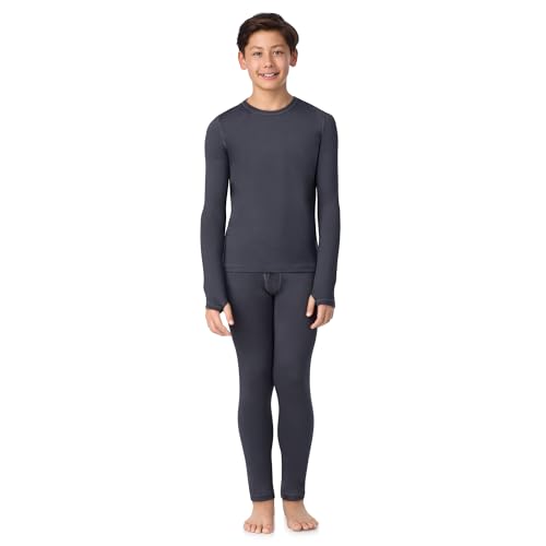 Cuddl Duds Boys Grey Thermal Set