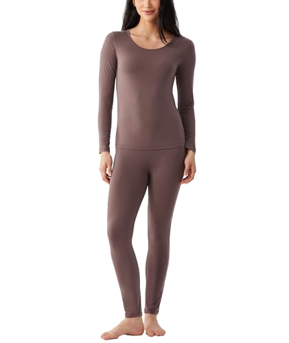 GYS Women's Khaki Bamboo Long Johns