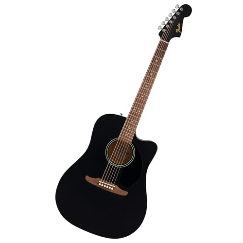 Fender Redondo CE Acoustic Guitar, Black