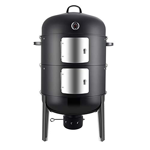 Realcook 20-Inch Vertical Charcoal Smoker Grill