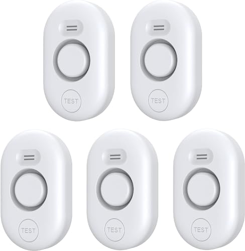 Water Leak Detector Alarm, 5-Pack
