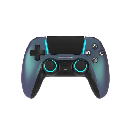 ASRVA Chrome Blue Wireless Controller for PS5/PC