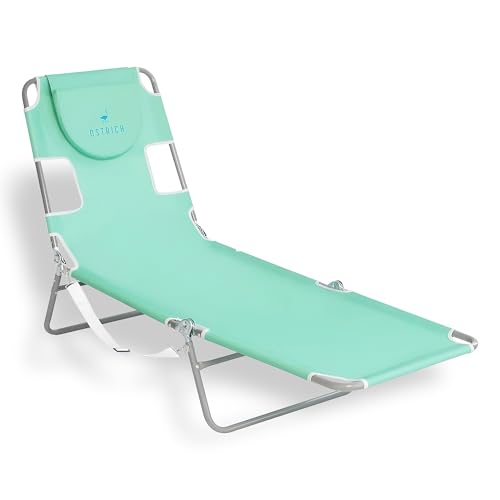 Ostrich Chaise Lounge with Face Cushion