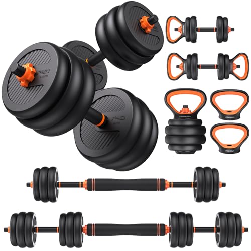 FEIERDUN Adjustable Dumbbells Barbell Set