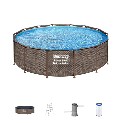 Bestway Power Steel Round Above Ground Pool Set