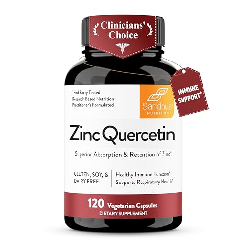 Sandhu's Zinc Quercetin 120 Vegetarian Supplements