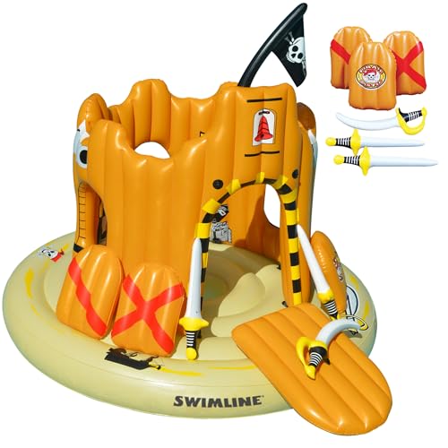 Swimline Giant Inflatable Pirate Castle Float