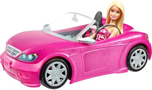 Barbie Convertible Car Playset with Doll