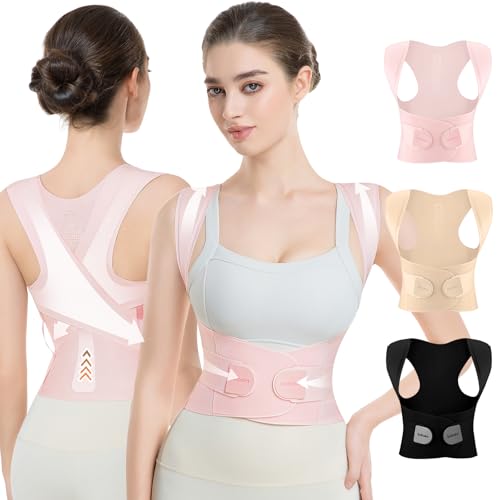 Babaka Posture Corrector for Women, Pink, Small