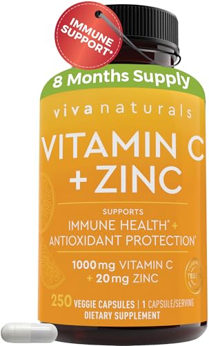 Viva Naturals Vitamin C and Zinc Supplement