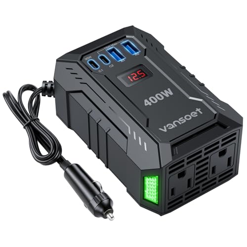 Vansoet 400W Car Power Inverter with USB Ports