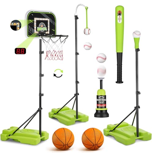 ZACEAC 4-in-1 Kids Sports Set