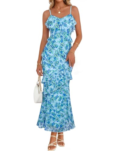 MEROKEETY Summer Floral Maxi Dress 2026