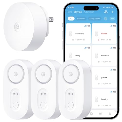 GoveeLife Smart Water Leak Detector 1s 3-Pack