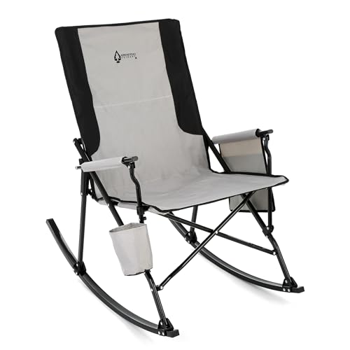 Arrowhead Outdoor Foldable Rocking Camp Chair