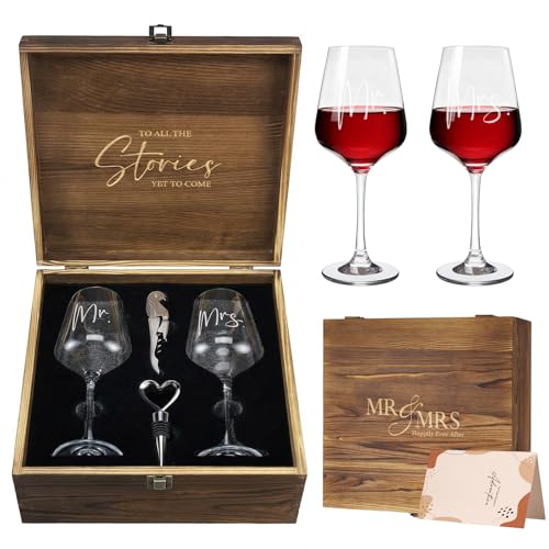 AW BRIDAL Wine Glasses & Accessories Gift Set