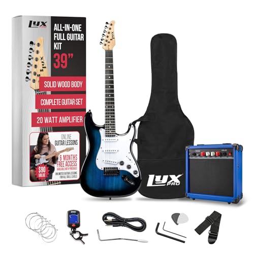 LyxPro 39" Electric Guitar Kit with Amplifier