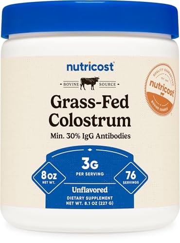 Nutricost Colostrum Powder, 8 oz, 30% IgG