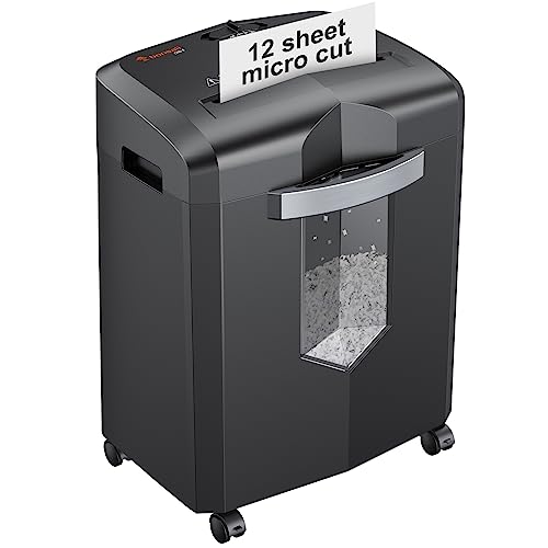 Bonsaii C266-B 12-Sheet Micro-Cut Shredder