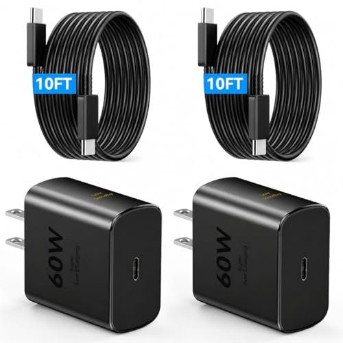 Duloch 60W Super Fast USB C Charger with 10FT Cable for Samsung Galaxy S26/S25/S24 Series
