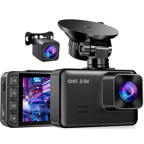 E-YEEGER Dual Dash Cam 2.5K+1080P