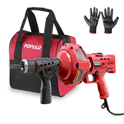 Populo 120V Auto Feed Drain Auger