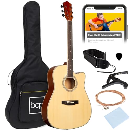Beginner Acoustic Guitar Starter Set - Natural