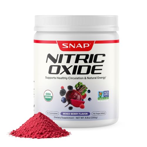 Organic Beet Root Powder, 3-in-1 Nitric Oxide Supplement, 250g (Mixed Berry)