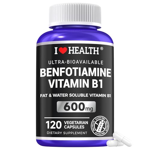 Benfotiamine 600mg with Vitamin B1 Supplement