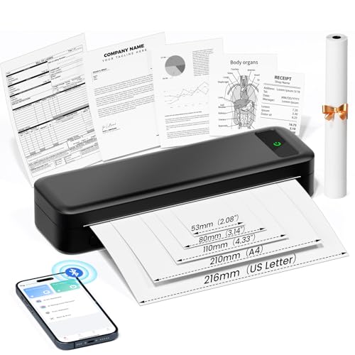 TATTMUSE Portable Wireless Inkless Thermal Printer