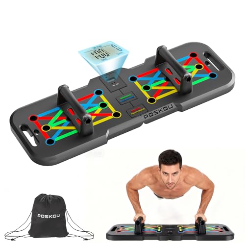 POSKOU Push Up Board with Counter