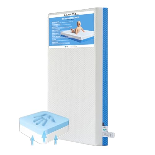 ASANEST Comfort Gel Memory Foam Crib Mattress