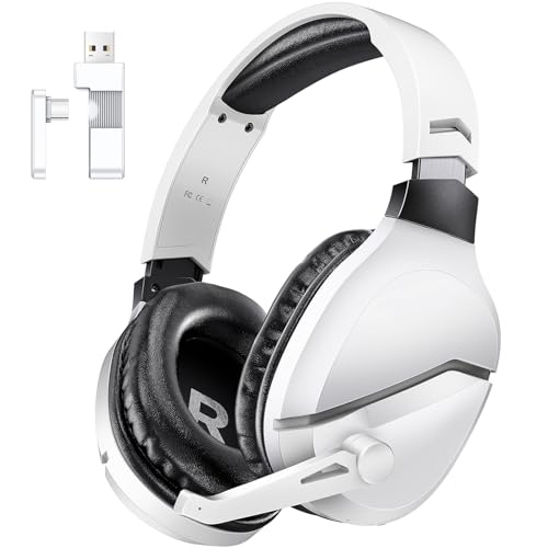 WolfLawS Wireless Gaming Headset with Noise Canceling Microphone