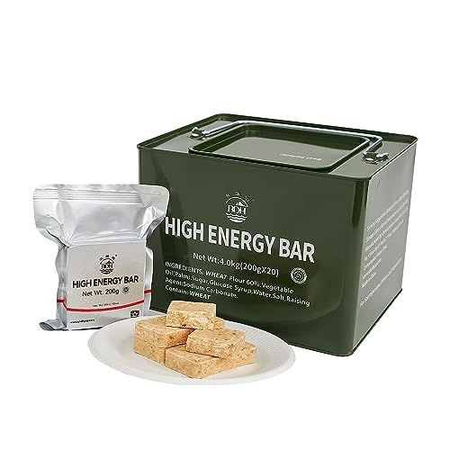 Emergency Food Rations Meal, 20 Pack with Tin Box