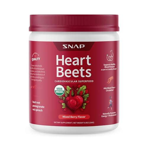 Snap Supplements Heart Beets Organic Beet Root Powder