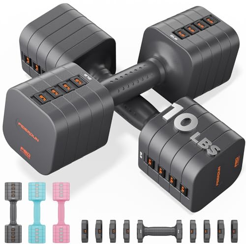 FEIERDUN Adjustable Dumbbell Set for Home Gym