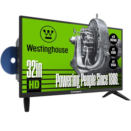 Westinghouse 32-Inch HD LED TV with Built-in DVD.