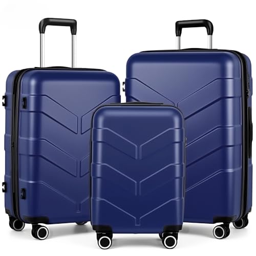 TILYMOL Expandable 3-Piece Hardside Luggage Set