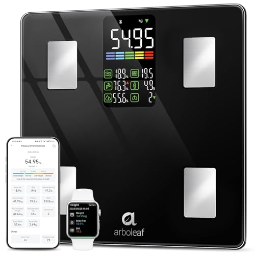 Arboleaf Smart Digital Bathroom Scale, 500lbs
