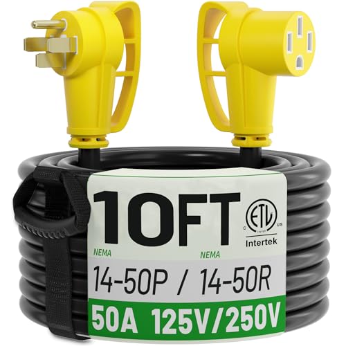POWGRN 50 Amp Extension Cord 10 FT
